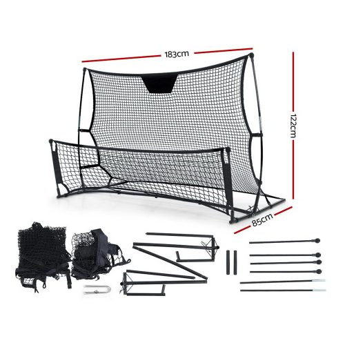 Portable Soccer Rebounder Net Volley Training Football Goal Pass Trainer