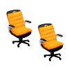 Orange One Piece Siamese Cushion Office Sedentary Butt Mat Back Waist Chair Support Home Decor