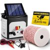 Solar Electric Fence Energiser Charger with Tape and 25pcs Insulators