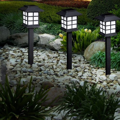 LED Solar Power Garden Landscape Path Lawn Lights Yard Lamp Outdoor Lighting