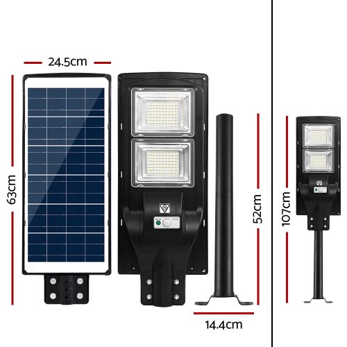 LED Solar Street Flood Light Motion Sensor Remote Outdoor Garden Lamp Lights