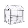 Walk In Greenhouse Garden Shed PVC Cover Film Tunnel Green House Plant