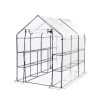 Walk In Greenhouse Garden Shed PVC Cover Film Tunnel Green House Plant