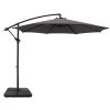 3M Umbrella with Base Outdoor Umbrellas Cantilever Sun Beach Garden Patio