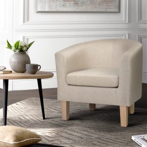 Armchair Lounge Chair Tub Accent Armchairs Fabric Sofa Chairs