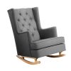 Rocking Armchair Feedining Chair Fabric Armchairs Lounge Recliner