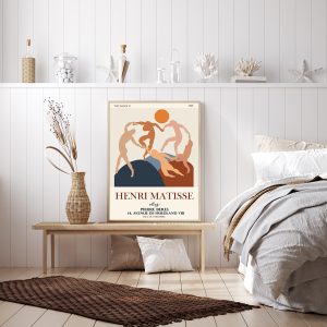 Dancing by Henri Matisse Wood Frame Canvas Wall Art