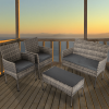 4 Seater Wicker Outdoor Lounge Set