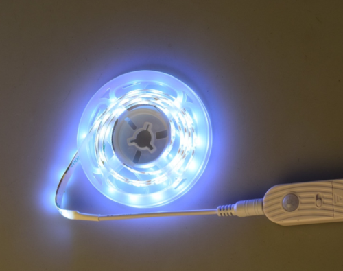 Motion Sensor LED Strip Light 1m cool white