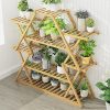 Bamboo Multilayer Flower Plant Bonsai Rack Shelf Stand Porch Lawn Patio.