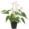 Artificial Flowering Peace Lily / Calla Lily Plant 50cm