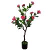 Flowering Natural Artificial Camellia Tree