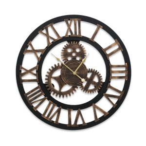 Wall Clock Modern Large 3D Vintage Luxury Clock Enduring Home Office Décor