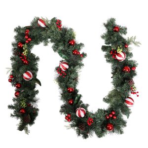 2.7m Christmas Garland with Decorations Xmas Wedding Party