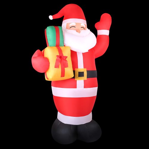 Jingle Jollys Christmas Inflatable Santa Decorations Outdoor Air-Power Light
