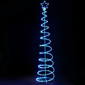 Solar Christmas Tree 2.4m Motif Lights 8 Modes Multi Colour