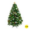 Christmas Tree Kit Xmas Decorations Colorful Plastic Ball Baubles with LED Light