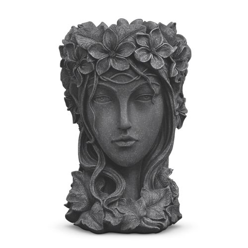 Resin Creative Goddess Head Statue Planter Bonsai Flower Succulent Pot Decor