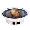 BBQ Grill Stainless Steel Portable Smokeless Charcoal Grill Home Outdoor Camping – 1