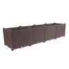 Elevated Raised Garden Bed Plants Vegetable Herb Flower Outdoor Plastic Planter Box