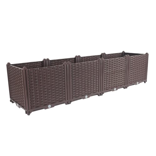 Elevated Raised Garden Bed Plants Vegetable Herb Flower Outdoor Plastic Planter Box