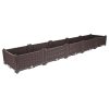 Elevated Raised Garden Bed Plants Vegetable Herb Flower Outdoor Plastic Planter Box