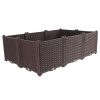 Elevated Raised Garden Bed Plants Vegetable Herb Flower Outdoor Plastic Planter Box