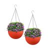 Hanging Resin Flower Pot Self Watering Basket Planter Indoor Outdoor Garden Decor