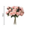 4 Bunch Artificial Silk Rose 9 Heads Flower Fake Bridal Bouquet Table Decor Champion