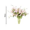 8 Bunch Artificial Silk Hibiscus 3 Heads Flower Fake Bridal Bouquet Table Decor Pink