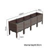 Elevated Raised Garden Bed Plants Vegetable Herb Flower Outdoor Plastic Planter Box