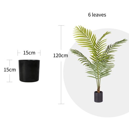 Green Artificial Indoor Rogue Areca Palm Tree Fake Tropical Plant Home Office Decor