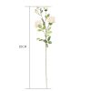 51cm Glass Tall Floor Vase with 12pcs White Artificial Fake Flower Set – Green