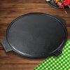 30CM Round Cast Iron Korean BBQ Grill Plate with Handles and Drip Lip – 1