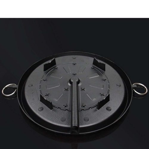 Portable Korean BBQ Butane Gas Stove Stone Grill Plate Non Stick Coated Round – 2