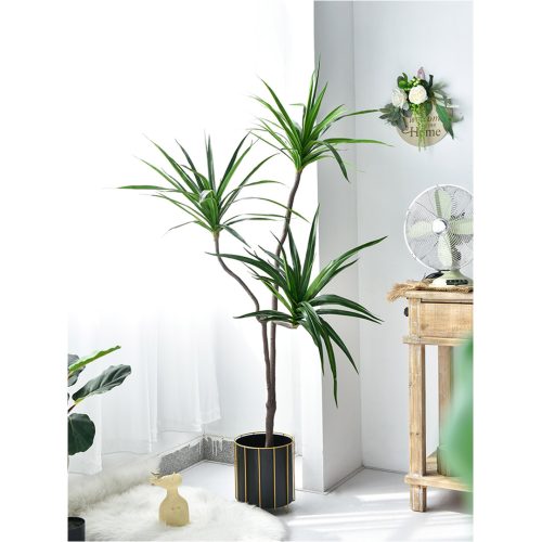 Green Artificial Indoor Brazlian Iron Tree Fake Plant Decorative 3 Heads – 1