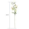 85cm Glass Tall Floor Vase and 12pcs White Artificial Fake Flower Set – Blue