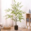 Green Artificial Indoor Watercress Tree Fake Plant Simulation Decorative