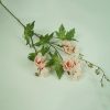 8 Bunch Artificial Silk Hibiscus 3 Heads Flower Fake Bridal Bouquet Table Decor Pink