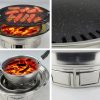 BBQ Grill Stainless Steel Portable Smokeless Charcoal Grill Home Outdoor Camping – 1