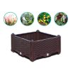 Elevated Raised Garden Bed Plants Vegetable Herb Flower Outdoor Plastic Planter Box