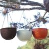 Hanging Resin Flower Pot Self Watering Basket Planter Indoor Outdoor Garden Decor