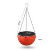 Hanging Resin Flower Pot Self Watering Basket Planter Indoor Outdoor Garden Decor