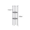 4-Bar Plant Frame Stand Trellis Vegetable Flower Herbs Outdoor Vine Support Garden Rack with Rings – 103 cm, 2