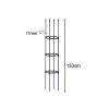 4-Bar Plant Frame Stand Trellis Vegetable Flower Herbs Outdoor Vine Support Garden Rack with Rings – 133 cm, 2