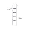 4-Bar Plant Frame Stand Trellis Vegetable Flower Herbs Outdoor Vine Support Garden Rack with Rings – 163 cm, 2