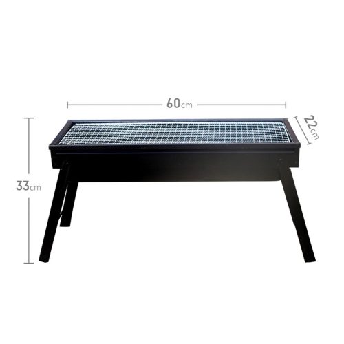 60cm Portable Folding Thick Box-type Charcoal Grill for Outdoor BBQ Camping – 1