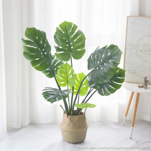 Artificial Indoor Potted Turtle Back Fake Decoration Tree Flower Pot Plant