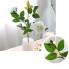 12pcs Artificial Silk Flower Fake Rose Bouquet Table Decor – Pink