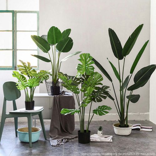 120cm Artificial Green Indoor Turtle Back Fake Decoration Tree Flower Pot Plant – 1